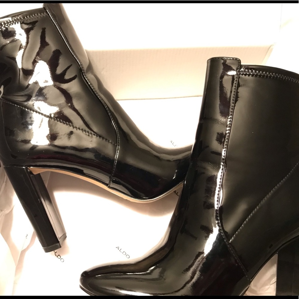 Patent Ankle Boot